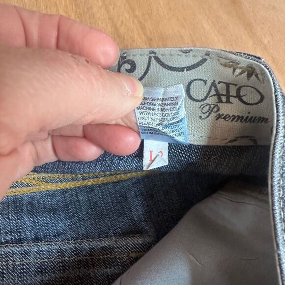 Cato Premium Women’s 18WP Jeans Stretch Blue Denim Bootcut - Picture 6 of 6